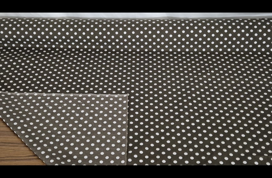Poplin with Medium Polka Dots Cotton Polyester Multi-Colored - 115cm