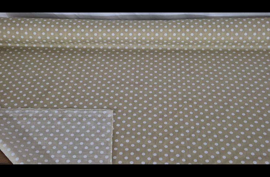 Poplin with Medium Polka Dots Cotton Polyester Multi-Colored - 115cm