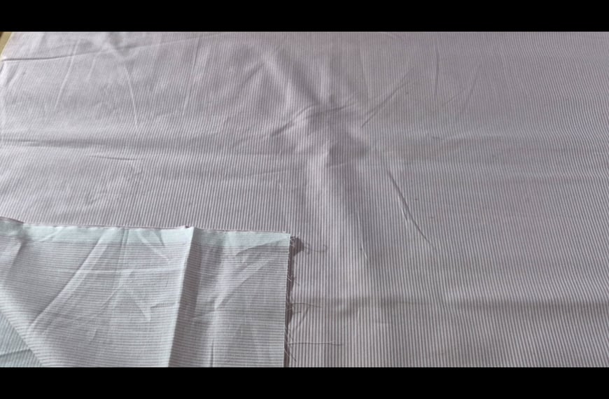 Poplin with Pink Stripes Cotton Multi-Colored - 150cm