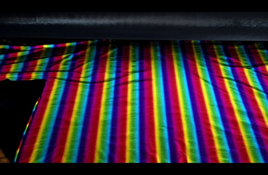 Jersey Bob Rainbow Polyester Multi-Colored - 150cm