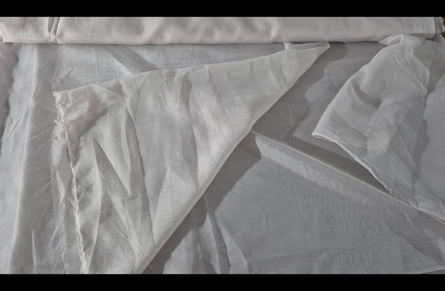 Curtain Voile Nylon Single-Colored - 300cm