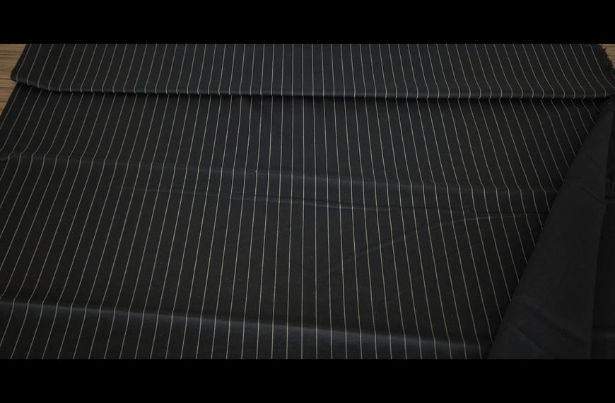 Gabardine with Stripes Print Polyester Multi-Colored - 150cm