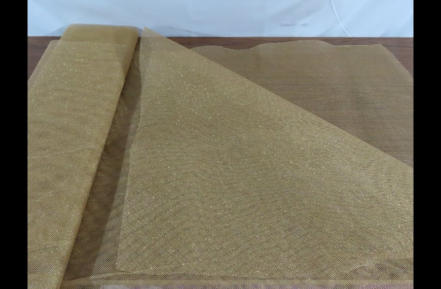 Mesh Metallic Polyester Single-Colored-150cm