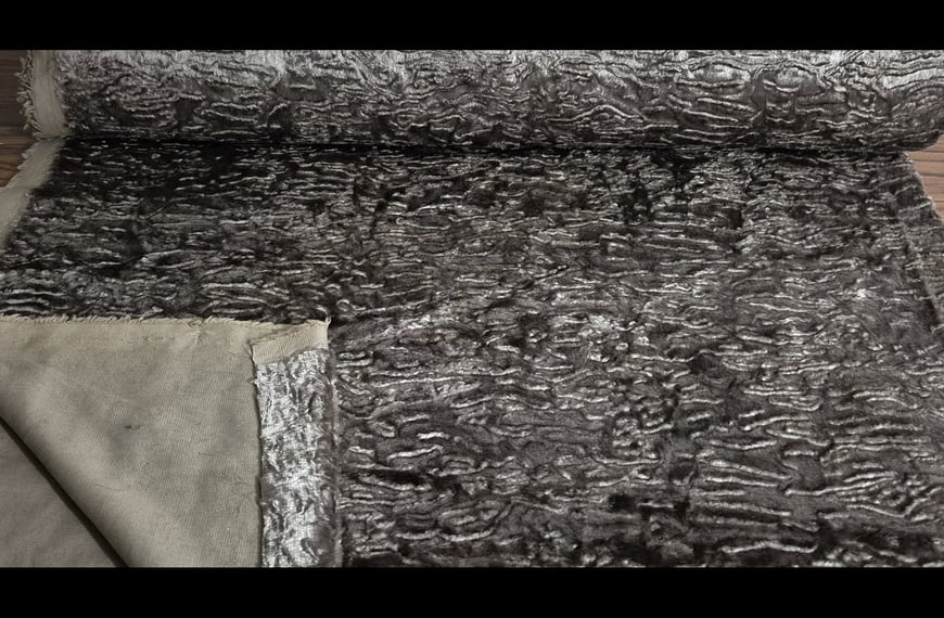 Fur with Big Watermarks Viscose Cotton Single-Colored - 150cm