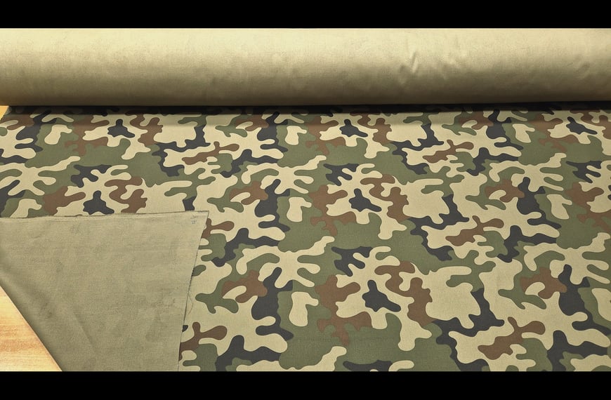 Gabardine Military Cotton Polyester Multi-Colored - 150cm
