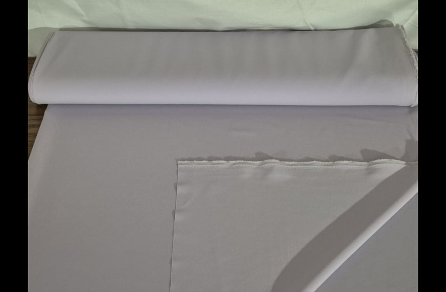 Gabardine Summer Two Way Polyester Elastin Single-Colored - 150cm