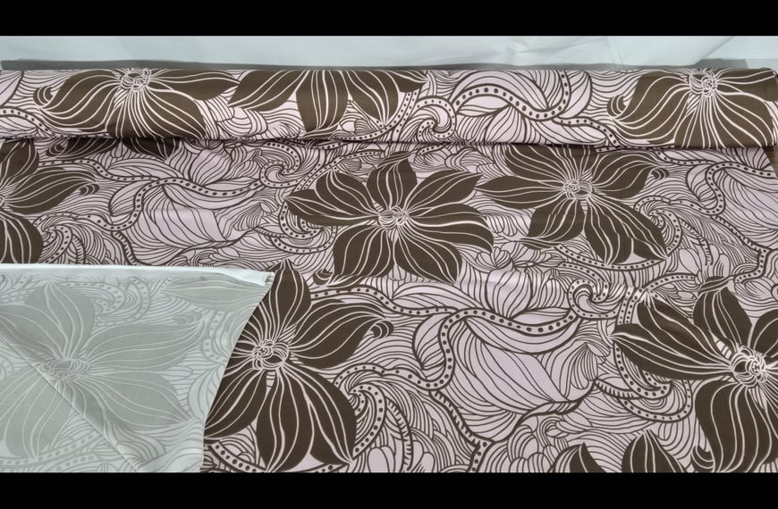 Jersey with Big Flowers Polyester Elast Multi-Colored - 150cm