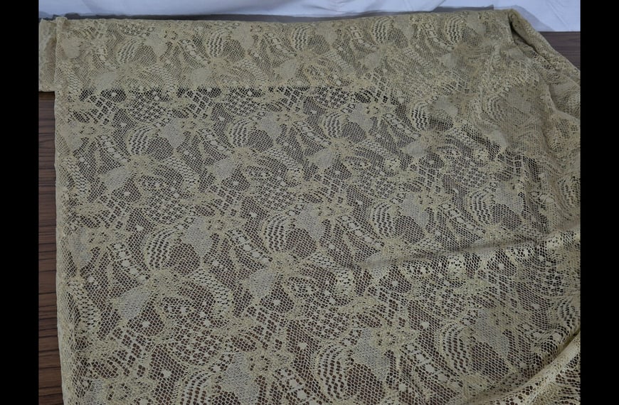Lace with Flowers Viscose Nylon Single-Colored - 1,510cm