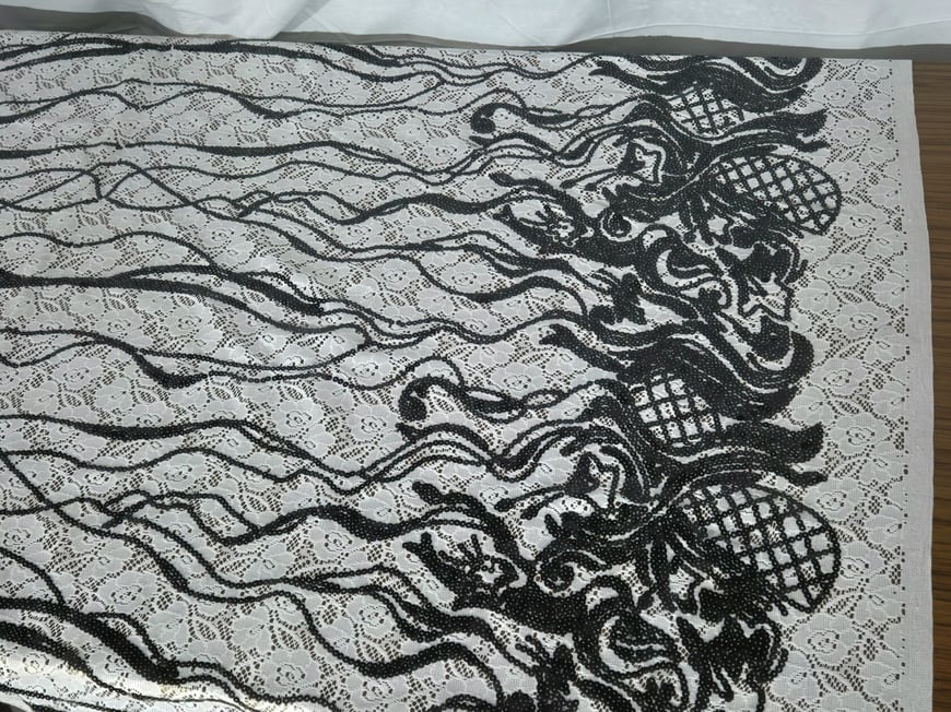 Lace with Sequins Polyester Multi-Colored-150cm
