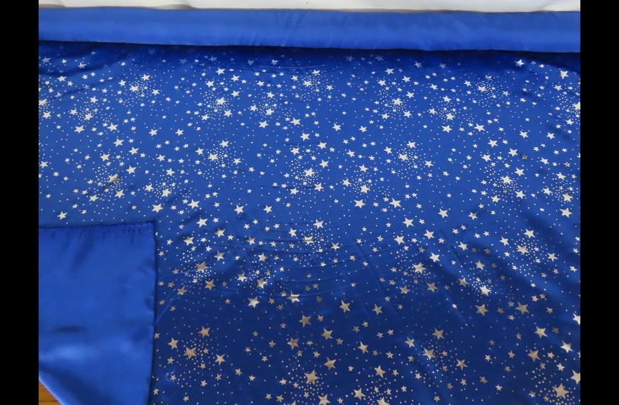 Satin Foil Stars Polyester Multi-Colored-150cm Satin Foil Stars Polyester Multi-Colored-150cm