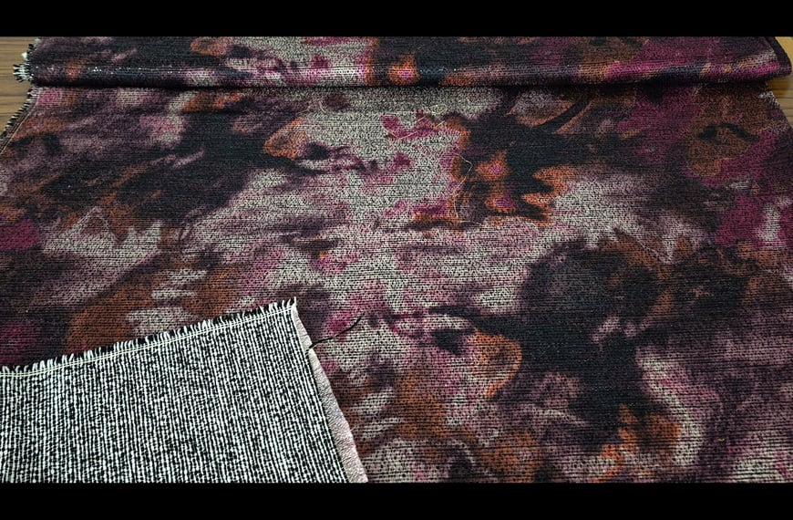 Brocade with Water Patterns & Metallic Thread Polyester Cotton Multi-Colored - 140cm