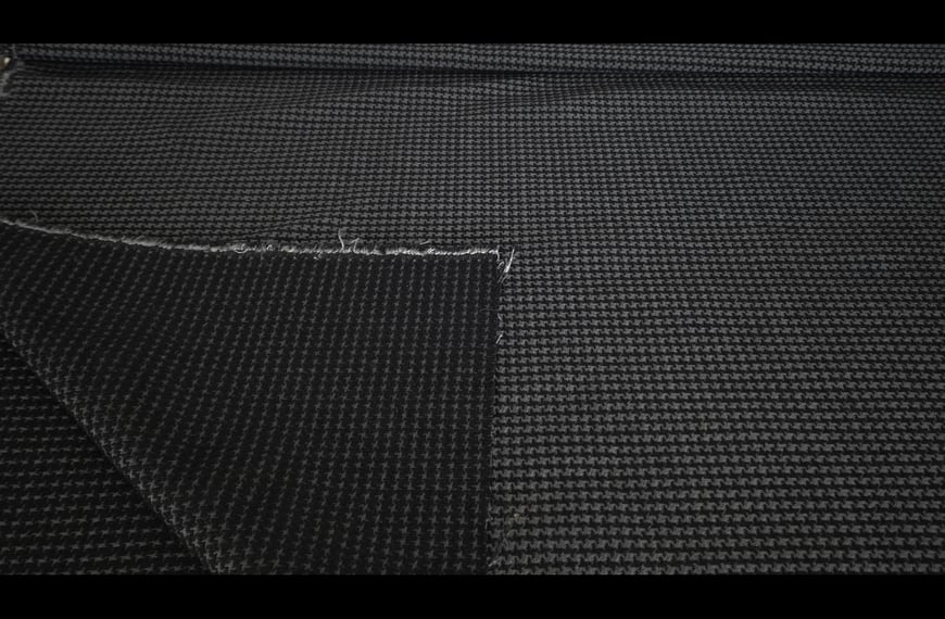 Brocade with Pie De Poule Coordinated Polyester Cotton Multi-Colored - 140cm