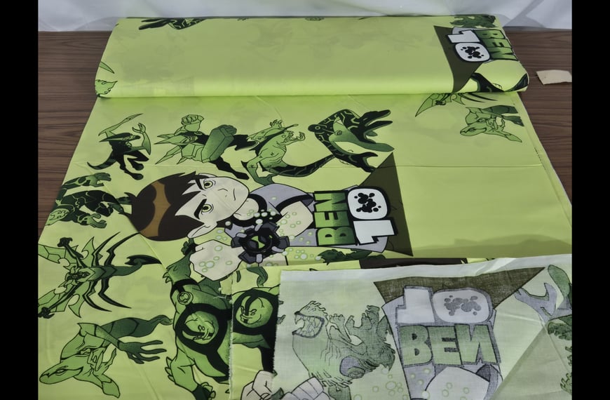 Sheeting Ben-Ten for Kids Cotton Multi-Colored - 240cm