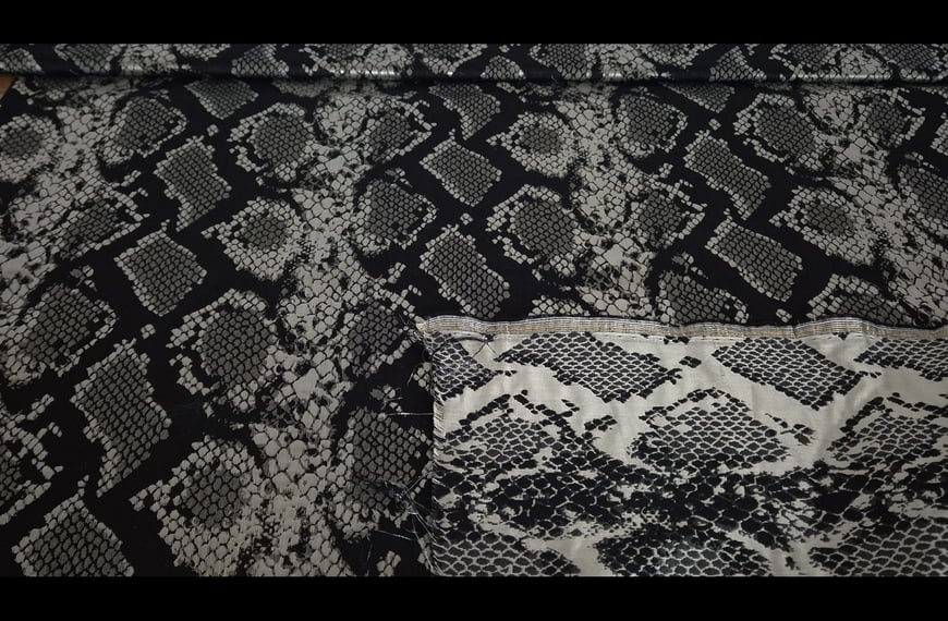 Brocade with Metallic Snake Cotton Polyester Multi-Colored - 150cm