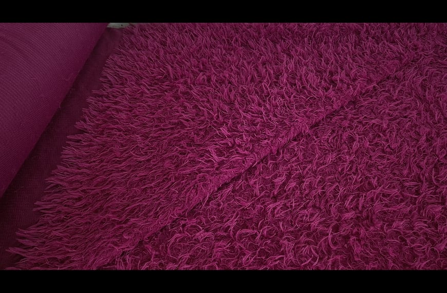 Fur with Long Hair Polyester Single-Colored - 150cm