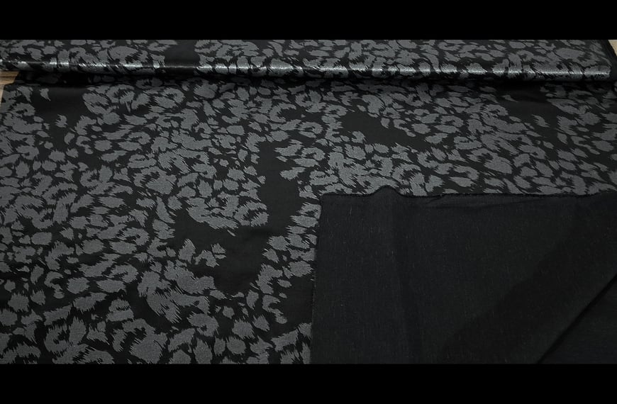 Jacquard with Leopard Design Polyester Multi-Colored - 150cm