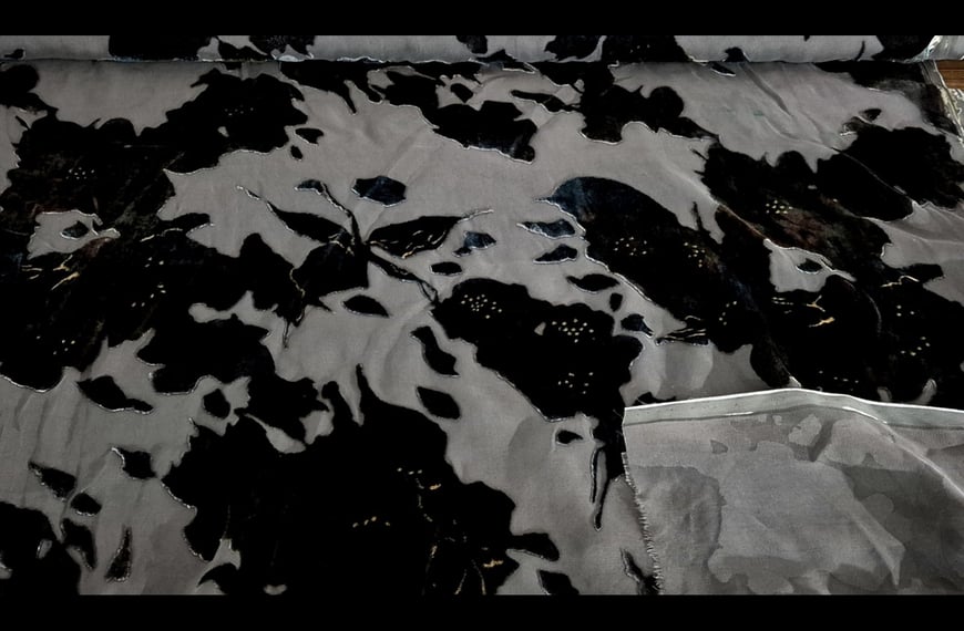 Devore like Patchwork Silk Viscose Multi-Colored - 150cm