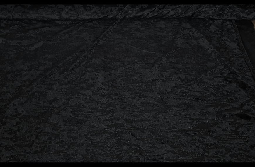 Velvet like Puzzle Design Devore Polyester Nylon Elast Single-Colored - 150cm