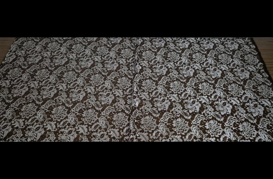 Lace with Flowers Polyester Nylon Single-Colored - 150cm