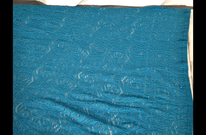 Lace Mesh Tulle like Shell Shape Polyester Single-Colored-150cm