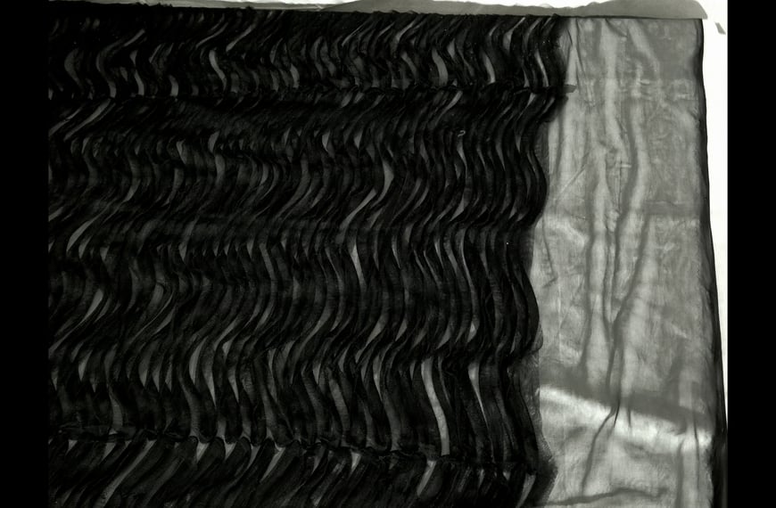 Tulle Glitter with Waves Polyester Single-Colored-150cm Tulle Glitter with Waves Polyester Single-Colored-150cm