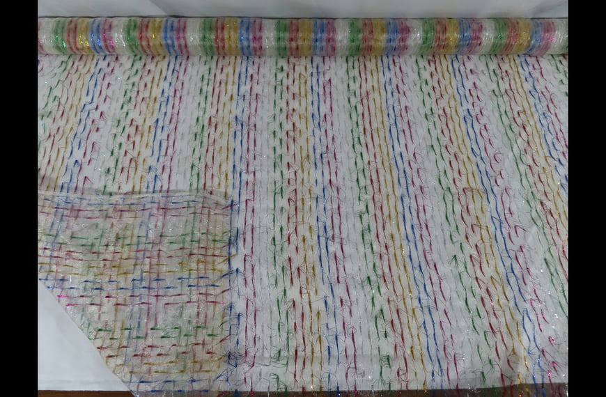 Organza Lines Polyester Multi-Colored-150cm