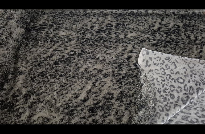 Knit Tiger Print Polyester Multi-Colored - 150cm