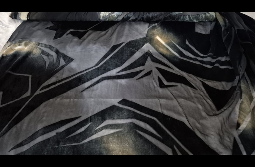 Devore with Geometrical Shapes Acetat Nylon Multi-Colored - 140cm