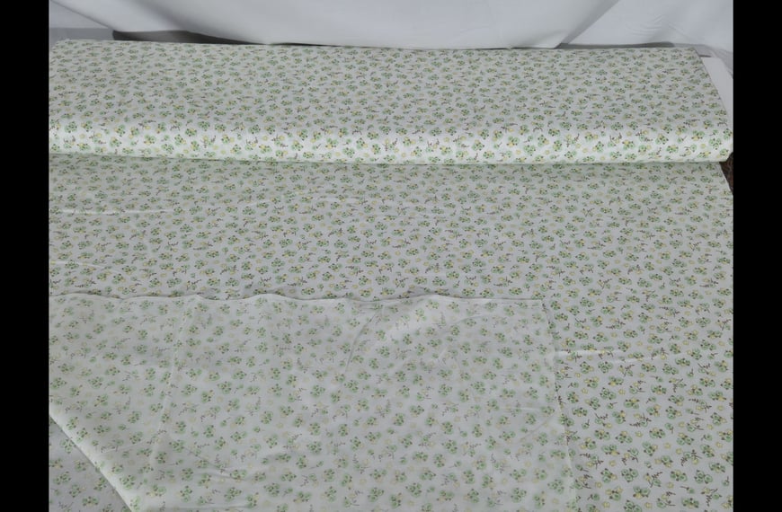 Poplin with Thin Flower & Polka Dots Cotton Multi-Colored - 150cm