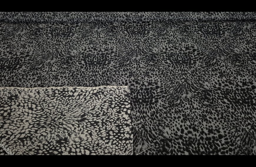 Brocade with Tiger Pattern Elastic Polyester Multi-Colored - 150cm