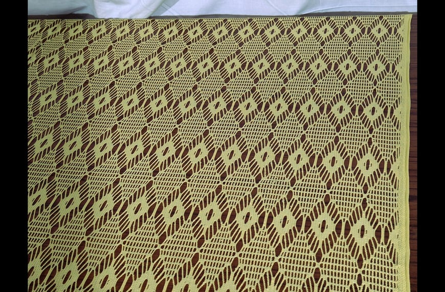 Lace Mesh with Rhombuses Polyester Single-Colored - 150cm