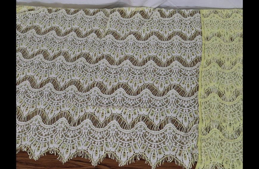 Lace like Trim Cotton Polyester Single-Colored - 150cm