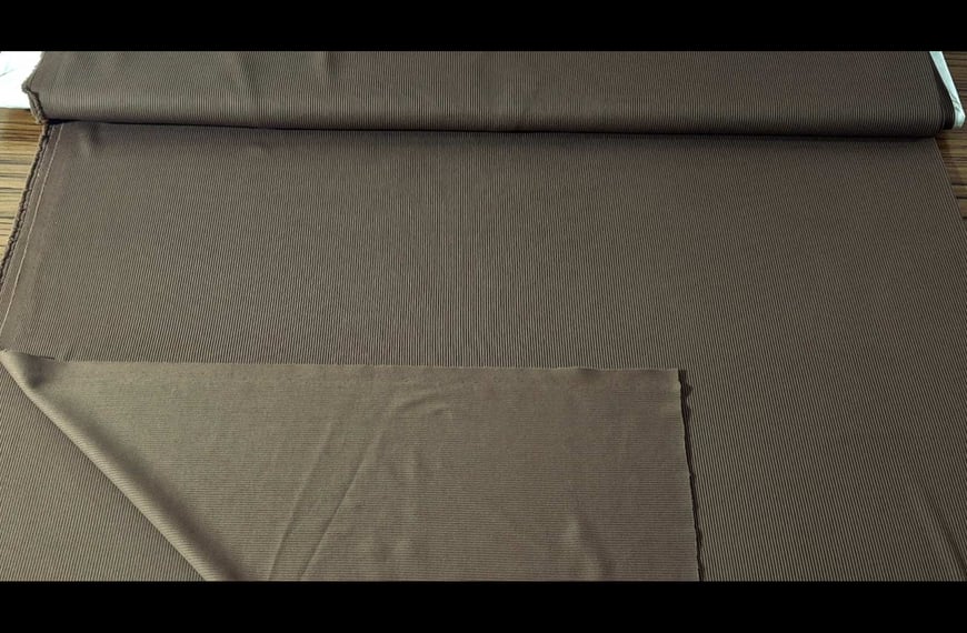 Ribbed from Italy Polyester Elast Single-Colored - 130cm