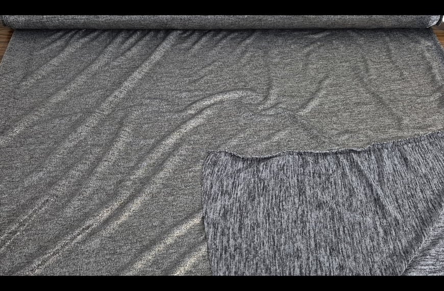 Jersey with Golden Metallic Polyester Single-Colored - 150cm