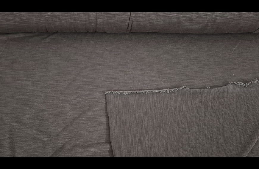 Knitted Polyester Cotton Elastin Single-Colored - 160cm