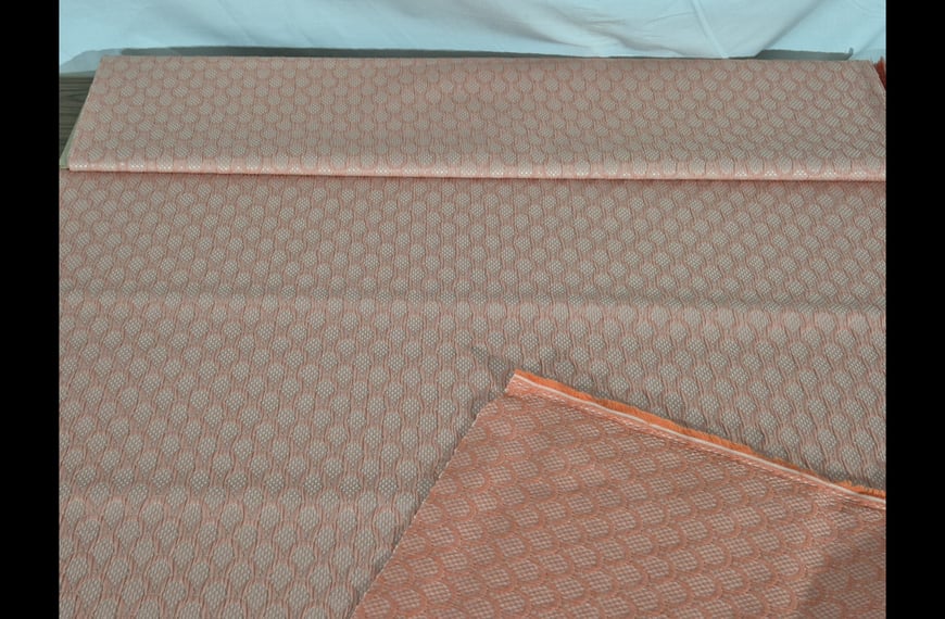 Jacquard with Embossed Flames Cotton Polyester Elast Multi-Colored - 150cm