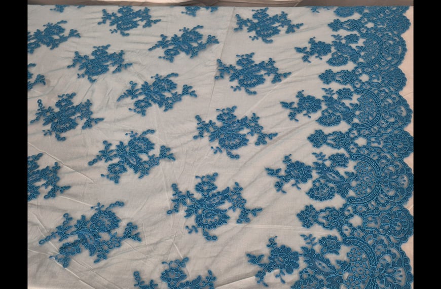 Lace with Cord & Finish Polyester Single-Colored - 150cm