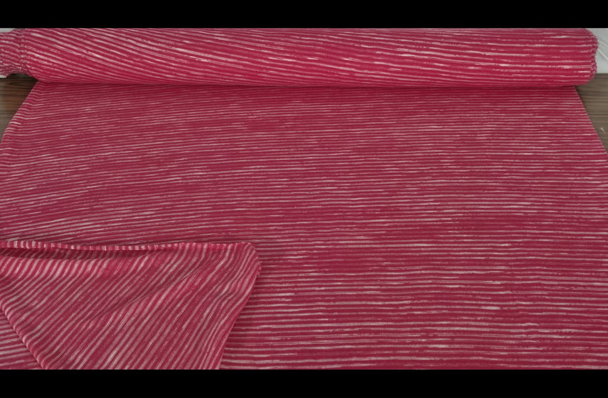 Knit Jersey Elastic with Stripes Polyester Viscose Multi-Colored - 150cm