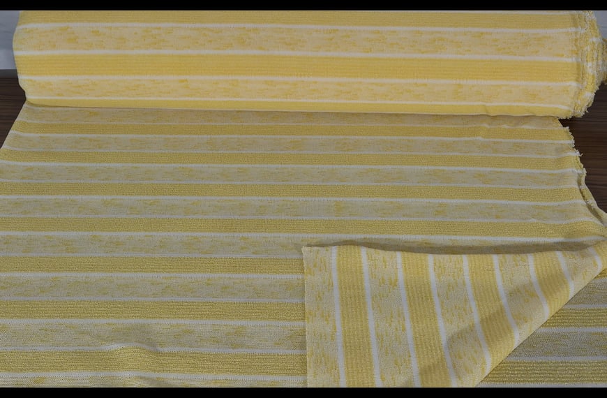 Knitted Flamme with Uneven Stripe Polyester Multi-Colored - 150cm