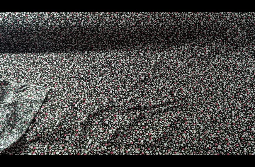 Poplin Thin with Small Flowers Cotton Multi-Colored - 150cm