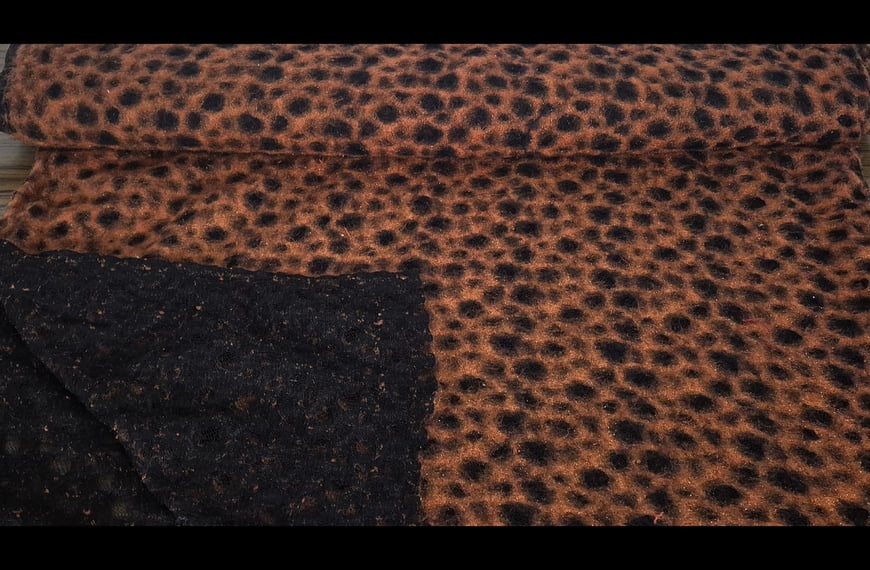 Lace with Mesh & Mohair Polyester Elast Multi-Colored - 150cm