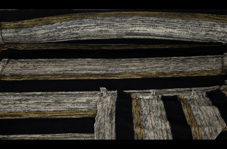 Knit with Wide Stripe Polyester Viscose Elast Multi-Colored - 150cm