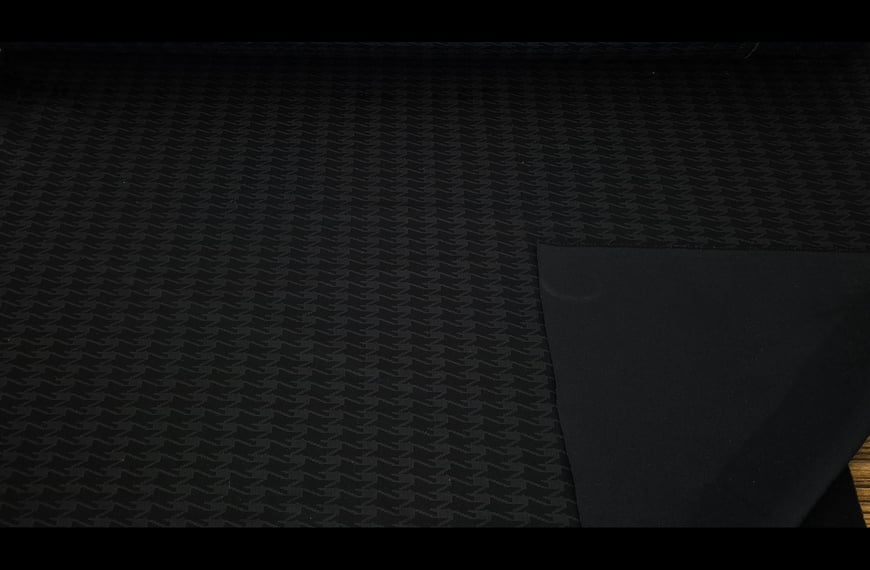 Jersey Scuba with Pied De Poule Design Polyester Elast Multi-Colored - 150cm