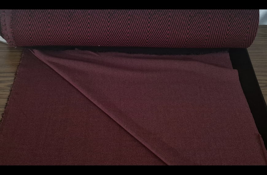 Mako Jersey with Border Herringbone Polyester Elast Multi-Colored - 150cm