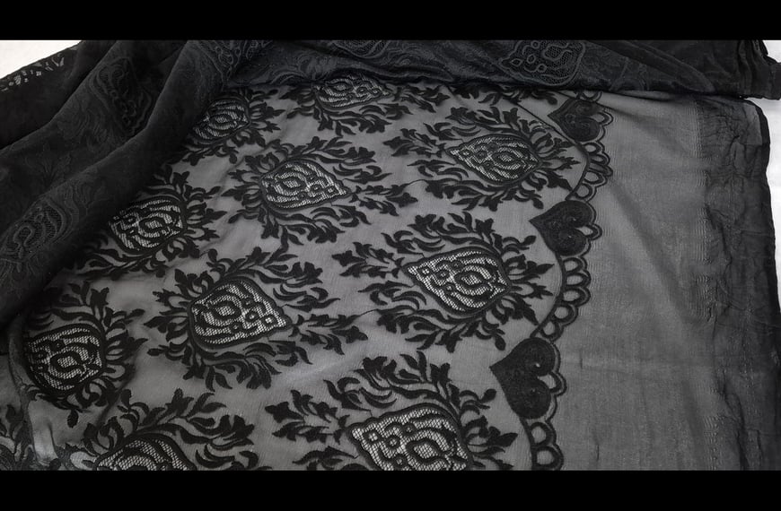 Lace with Ecclesiastical Knit 100% Polyester Single-Colored - 150cm