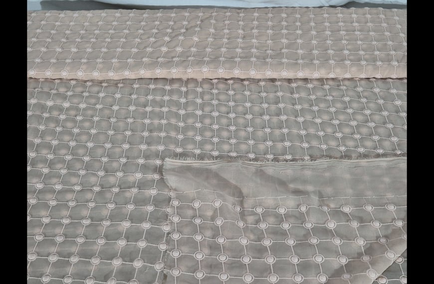 Muslin with Pique Polyester Single-Colored - 150cm