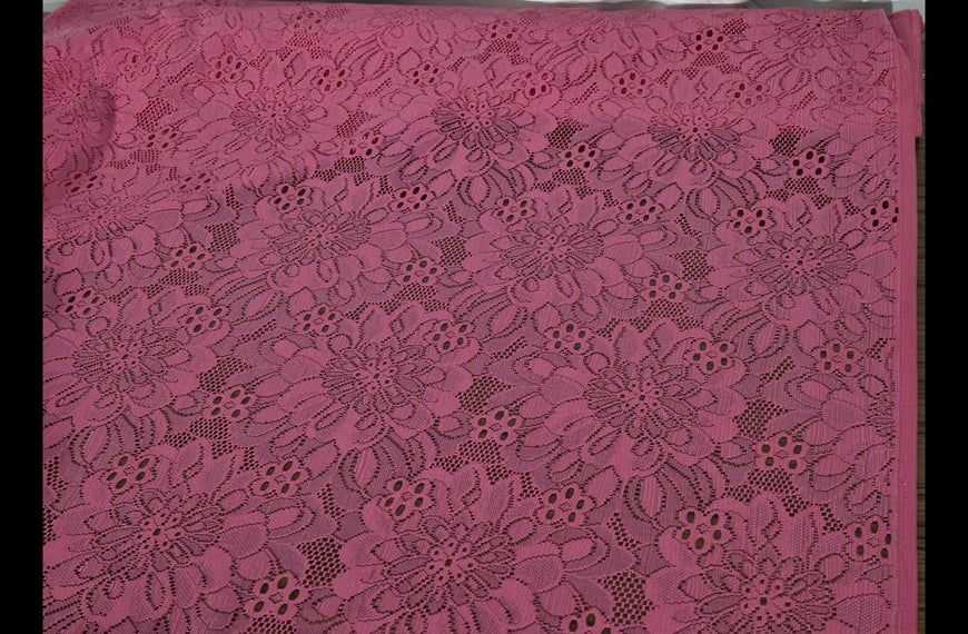 Lace with Daisies like Knitted Thin Polyester Single-Colored-150cm Lace with Daisies like Knitted Thin Polyester Single-Colored-150cm