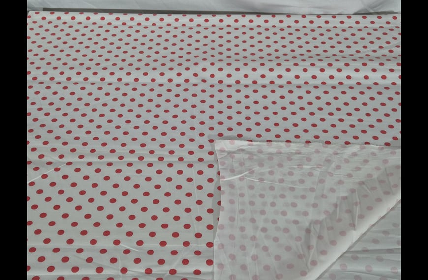 Gabardine with Medium Polka Dots Cotton Elast Multi-Colored - 150cm