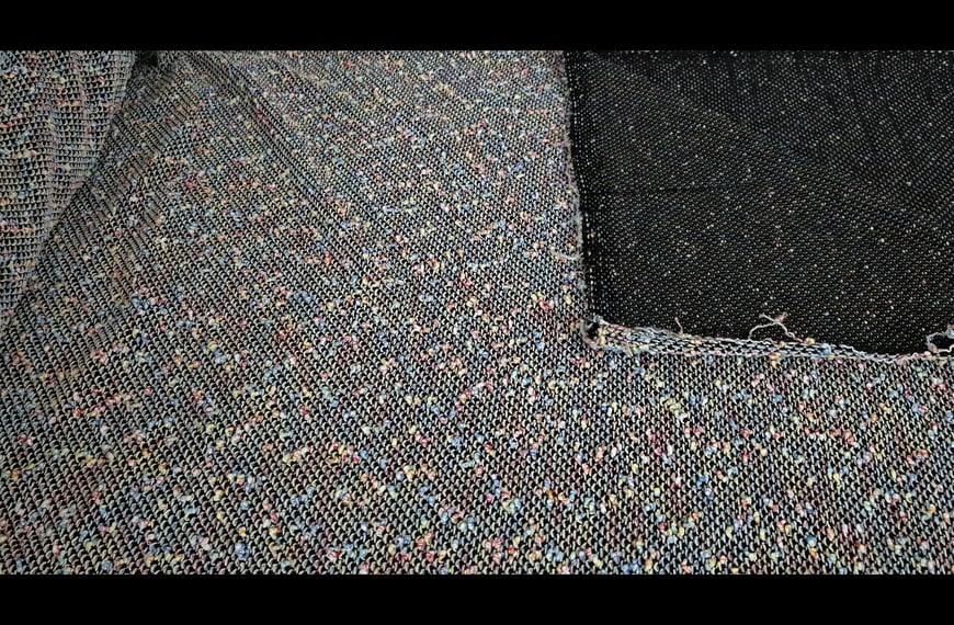 Boucle with Thin Knit Polyester Multi-Colored - 150cm