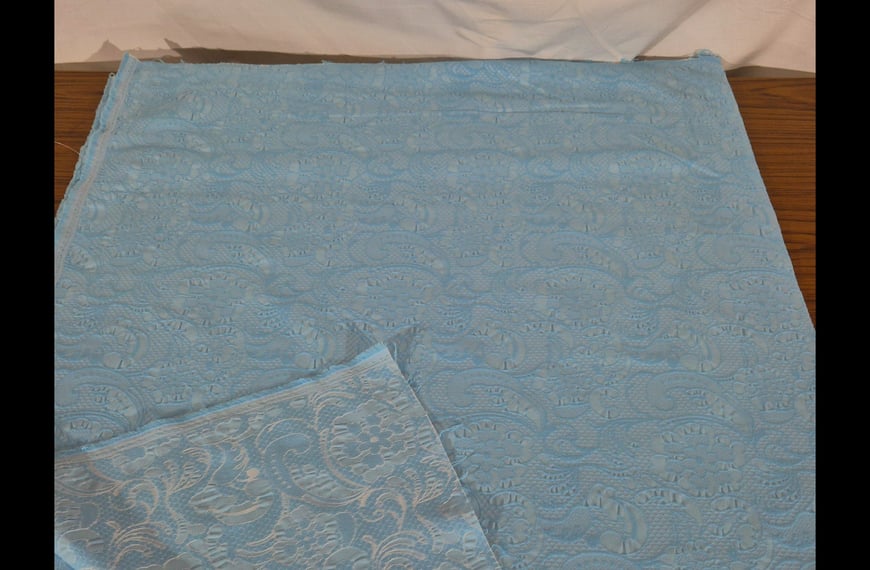 Jacquard with Embossed Paislies Polyester Metallic Elast Multi-Colored - 130cm